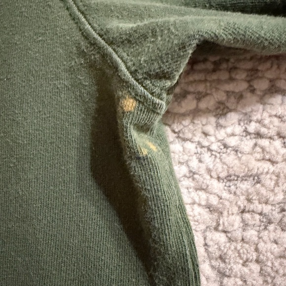 Vintage Abercrombie & Fitch Green Men's Spell-out Ringer Shirt — Size Large - Picture 7 of 8